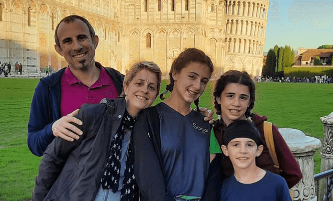  Sage colleague Nicholas with family in Pisa, Italy