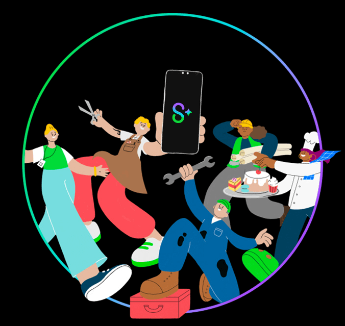  Sage Copilot group image - customer persona illustrations